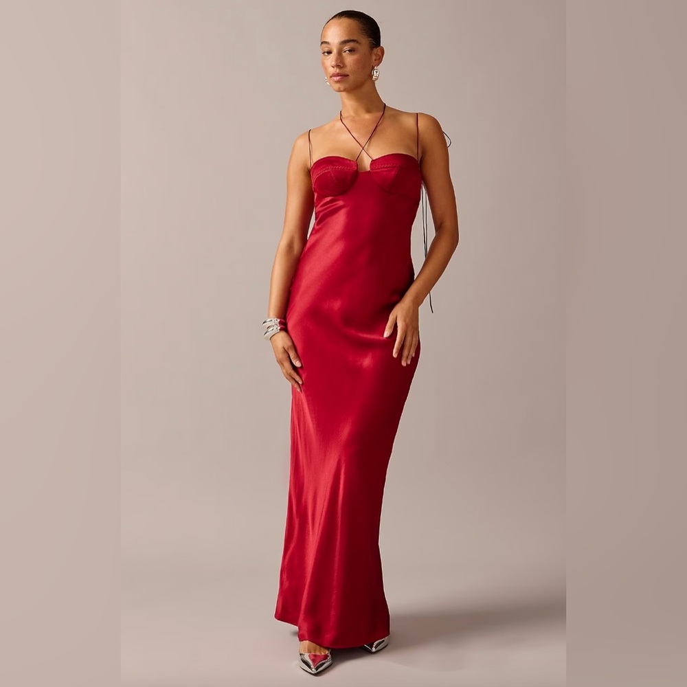 Anna October x J.Crew bustier slip dress size 4 NWT